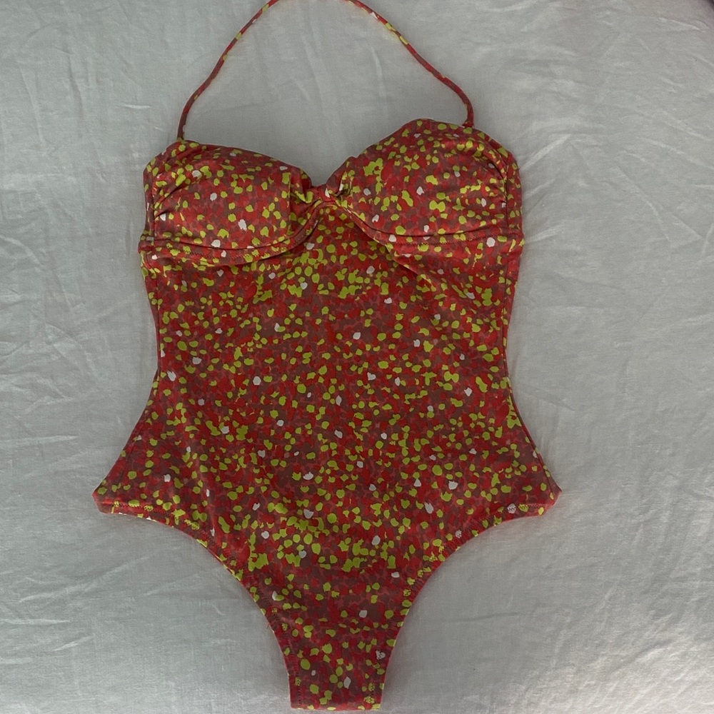 J. Crew Vibrant Multi Color One Piece Swimsuit